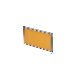 Офисная мебель Gloss Экран тканевый в алюминиевом профиле, боковой, левый 9БТЛ.0402.4 Orange/Алюминий матовый 700x29x400