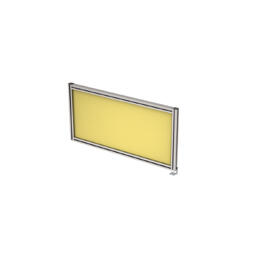 Офисная мебель Gloss Экран тканевый в алюминиевом профиле, боковой, правый 9БТП.0403.4 Lemon/Алюминий матовый 800x29x400