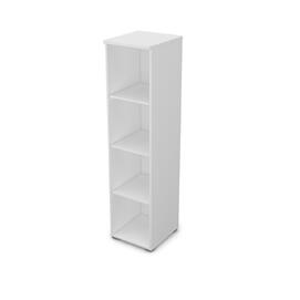 Офисная мебель Gloss Стеллаж узкий 9П.004 Белый премиум 400x450x1645