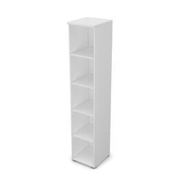 Офисная мебель Gloss Стеллаж высокий, узкий 9П.005 Белый премиум 400x450x2045