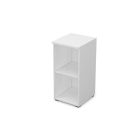 Офисная мебель Gloss Стеллаж низкий, узкий 9П.023 Белый премиум 400x450x845