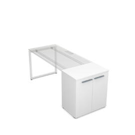 Офисная мебель Gloss Тумба распашная 9Т.017 Белый премиум 800x450x750