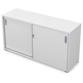 Офисная мебель Gloss Шкаф-купе 9ШКЗ.004 Белый премиум 1435x450x750
