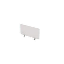 Офисная мебель Gloss Экран оргстекло, боковой 9БР.040.1 Белый глянец/Алюминий матовый 600x4x300