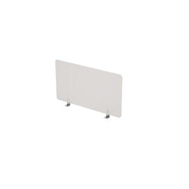 Офисная мебель Gloss Экран оргстекло, боковой 9БР.170.1 Белый глянец/Алюминий матовый 700x4x400