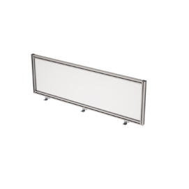Офисная мебель Gloss Экран в алюминиевом профиле, фронтальный 9БС.0406.6 Стекло матовое/Алюминий матовый 1200x29x400