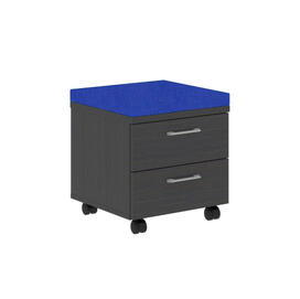 Офисная мебель Xten Тумба мобильная (подушка синяя) XMC-2D.1A Дуб Юкон 465x465x520