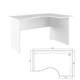 Офисная мебель Trend Стол эргономичный правый TRD29625304 Белый 1400х900х750