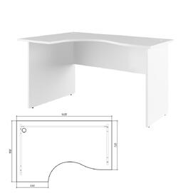 Офисная мебель Trend Стол эргономичный левый TRD29625404 Белый 1400х900х750