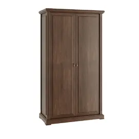 Кабинет руководителя Ministry Гардероб двухстворчатый MNS2950204 Дуб шоколад 1170x550x2120