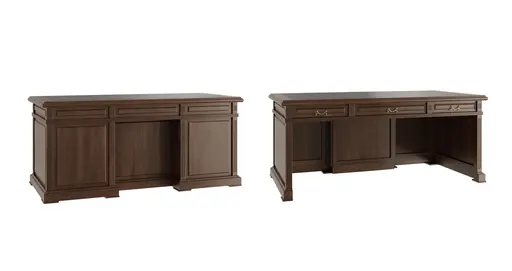 Кабинет руководителя Ministry Стол письменный MNS2910104 Дуб шоколад 1800x800x800