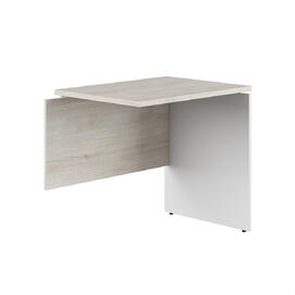 Офисная мебель Tess wood Стол приставной правый TES28413221 Светлый дуб/Белый 800х600х750