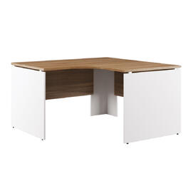 Офисная мебель Tess wood Стол эргономичный правый TES28415231 Орех/Белый 1400х1400х750