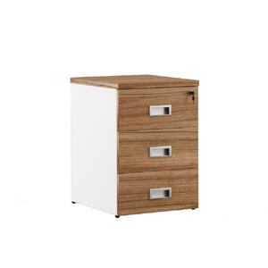 Офисная мебель Tess wood Тумба приставная 3 ящика TES28430111 Белый 1230х450х565