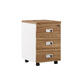 Офисная мебель Tess wood Тумба мобильная 3 ящика TES28430331 Орех/Белый 410х450х570