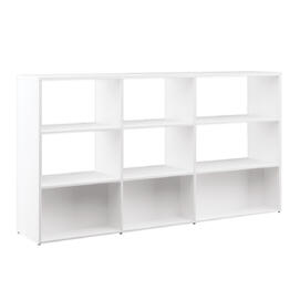Офисная мебель Tess wood Шкаф стеллаж приставной опорный TES28443301 Белый 2070х400х1130