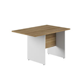 Офисная мебель Tess wood Брифинг-приставка на ДСП опорах TES28471131 Орех/Белый 1200х800х750