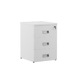 Офисная мебель Tess wood Тумба приставная 3 ящика TES28430121 Светлый дуб/Белый 420х450х570