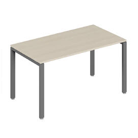 Офисная мебель Trend metal Стол письменный на металлоопорах TDM32230125 Светлый дуб/Антрацит 1400х600х750