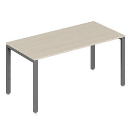 Офисная мебель Trend metal Стол письменный на металлоопорах TDM32230225 Светлый дуб/Антрацит 1600х600х750