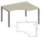 Офисная мебель Trend metal Стол эргономичный правый TDM32215385 Дуб феррара/Антрацит 1400х1200х750