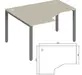 Офисная мебель Trend metal Стол эргономичный левый TDM32215485 Дуб феррара/Антрацит 1400х1200х750