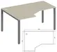 Офисная мебель Trend metal Стол эргономичный левый TDM32215685 Дуб феррара/Антрацит 1600х1200х750