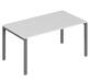 Офисная мебель Trend metal Стол письменный на металлоопорах TDM32212345 Белый/Антрацит 1600х720х750