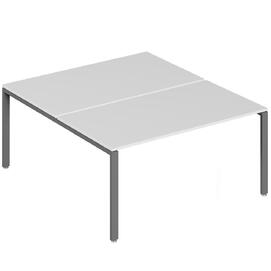 Офисная мебель Trend metal Бенч-система на 2 места TDM32218345 Белый/Антрацит 1600х1470х750