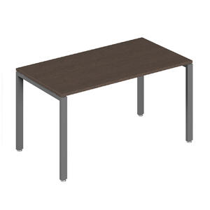 Офисная мебель Trend metal Стол письменный на металлоопорах TDM32230114 Тёмный дуб/Белый 1400х600х750