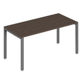 Офисная мебель Trend metal Стол письменный на металлоопорах TDM32230215 Темный дуб/Антрацит 1600х600х750