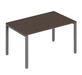 Офисная мебель Trend metal Стол письменный на металлоопорах TDM32212215 Тёмный дуб/Антрацит 1400х720х750