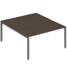 Офисная мебель Trend metal Бенч-система на 2 места TDM32218315 Темный дуб/Антрацит 1600х1470х750
