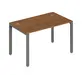 Офисная мебель Trend metal Стол письменный на металлоопорах TDM32230035 Орех экко/Антрацит 1200х600х750