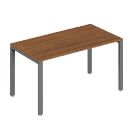 Офисная мебель Trend metal Стол письменный на металлоопорах TDM32230135 Орех/Антрацит 1400х600х750