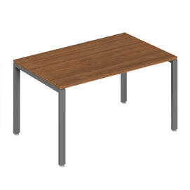 Офисная мебель Trend metal Стол письменный на металлоопорах TDM32212235 Орех/Антрацит 1400х720х750