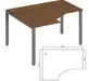 Офисная мебель Trend metal Стол эргономичный левый TDM32215435 Орех экко/Антрацит 1400х1200х750