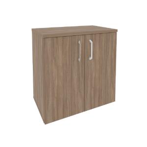 Офисная мебель Onix Шкаф приставной/опорный O.SHPO-7 Тиквуд тёмный/Белый бриллиант 720x432x750