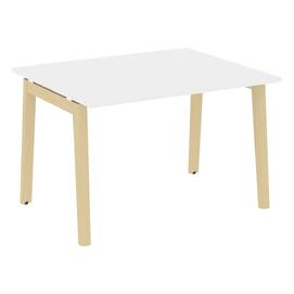 Офисная мебель Onix Wood Стол переговорный (1 столешница) OW.PRG-1.2 Белый бриллиант/Дуб светлый 1180х980х750