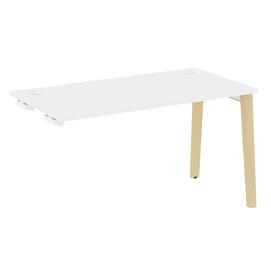 Офисная мебель Onix Wood Стол-приставка OW.SPR-3.7 Белый бриллиант/Дуб светлый 1380х720х750