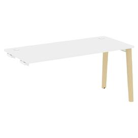 Офисная мебель Onix Wood Стол-приставка OW.SPR-4.7 Белый бриллиант/Дуб светлый 1580х720х750