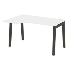 Офисная мебель Onix Wood Стол эргономичный левый OW.SA-2 (L) Белый бриллиант/Дуб тёмный 1380х980х750
