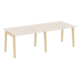 Офисная мебель Onix Wood Стол переговорный (2 столешницы) OW.PRG-2.2 Денвер светлый/Дуб светлый 2360х980х750