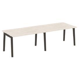 Офисная мебель Onix Wood Стол переговорный (2 столешницы) OW.PRG-2.3 Денвер светлый/Дуб тёмный 2760х980х750