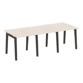 Офисная мебель Onix Wood Стол переговорный (3 столешницы) OW.PRG-3.0 Денвер светлый/Дуб тёмный 2340х980х750