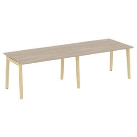 Офисная мебель Onix Wood Стол переговорный (2 столешницы) OW.PRG-2.3 Дуб аттик/Дуб светлый 2760х980х750