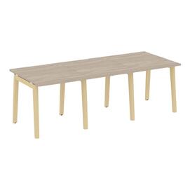 Офисная мебель Onix Wood Стол переговорный (3 столешницы) OW.PRG-3.0 Дуб аттик/Дуб светлый 2340х980х750