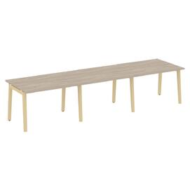 Офисная мебель Onix Wood Стол переговорный (3 столешницы) OW.PRG-3.2 Дуб аттик/Дуб светлый 3540х980х750
