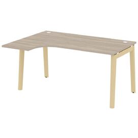 Офисная мебель Onix Wood Стол эргономичный левый OW.SA-4 (L) Дуб аттик/Дуб светлый 1580х1180х750