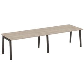 Офисная мебель Onix Wood Стол переговорный (2 столешницы) OW.PRG-2.4 Дуб аттик/Дуб тёмный 3160х980х750